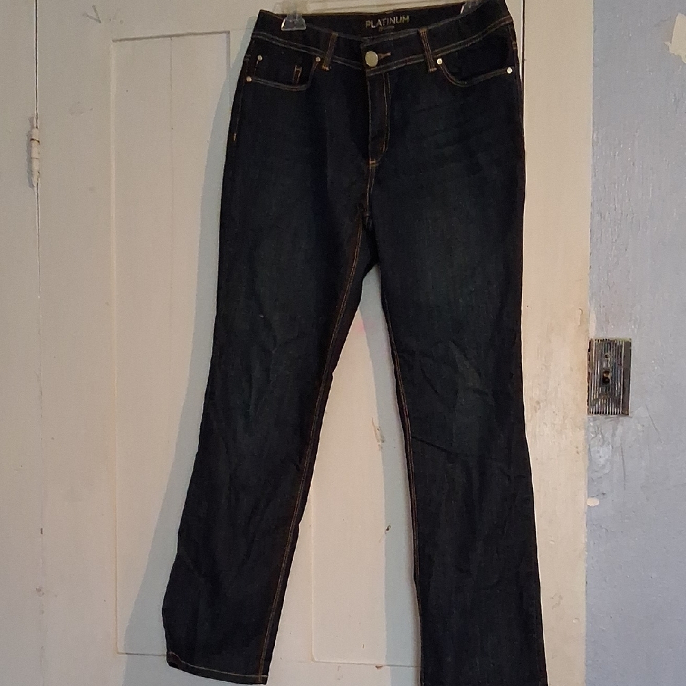 Chico's Dark Blue Boot Cut Jeans